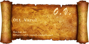 Ott Vazul névjegykártya